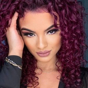 New Long Curly Human Hair Extensions Blend Full Set & Lace Closure